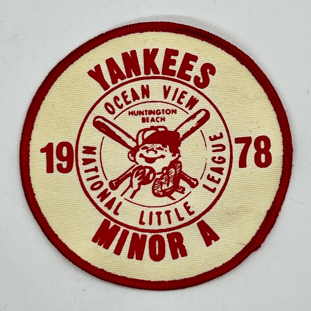 Vintage Yankees Minor A Huntington Beach Ocean View National Little League Patch